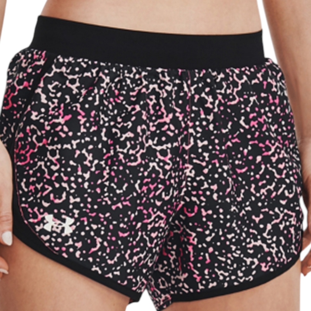 Under Armour Fly by 2.0 Women's Shorts Black Pink White Size XL